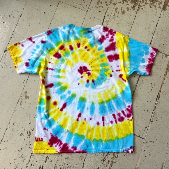 Port & Co Tie Dye Haight Ashbury Graphic T-Shirt Tee - Picture 3 of 10